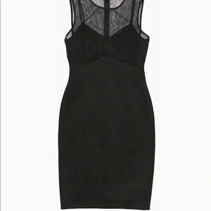 NWOT Midi Cache Medium Bandage Black Dress